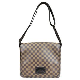 Louis Vuitton Brooklyn MM Damier Shoulder Bag Brown