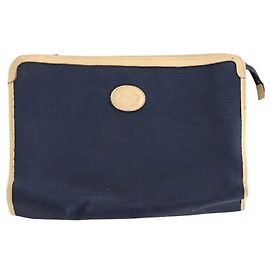 Céline Marine clutch Navy blue