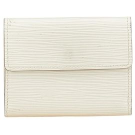 Louis Vuitton Epi Ludlow Coin Case White Eggshell