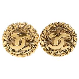 Boucles d'oreilles Coco Mark de Chanel Doré