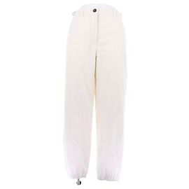 Jil Sander Weiße Baumwollhose Weiß