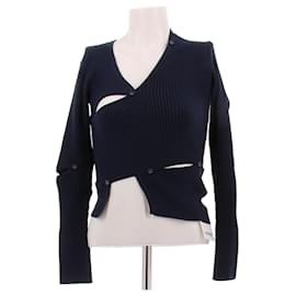 Jacquemus Twisted Cardigan Marineblau Marineblau