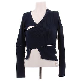 Cardigan Jacquemus Twisted Bleu Marine Bleu Marine