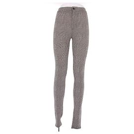 Saint Laurent Houndstooth Leggings Black Black