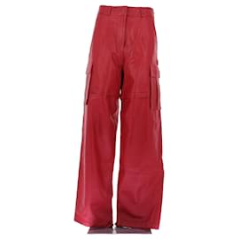 Autre Marque Rote Lederhose Rot