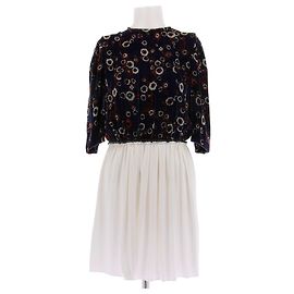 Vestido Louis Vuitton Azul e Branco de Algodão S Azul marinho
