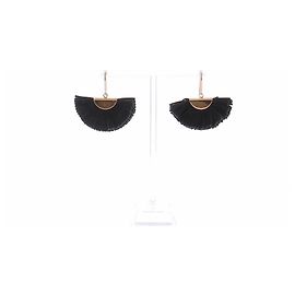 Isabel Marant Orecchino nero e dorato Nero