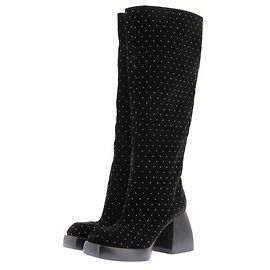 Nodaleto Botas "Bulla solal" de terciopelo Negro