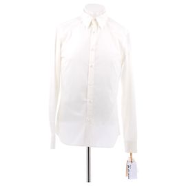 John Galliano Camicia bianca in cotone Bianco