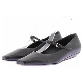 Autre Marque Bailarinas pretas em couro Preto