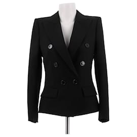 Alexandre Vauthier Black wool button blazer Black