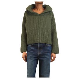 Khaite Grüner grob gestrickter Kaschmirpullover - Größe XS Grün
