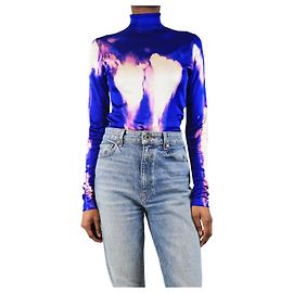 Phoebe Philo Purple printed high-neck top - size XS Purple