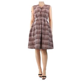 Marni Robe midi sans manches rose à fronces - taille UK 8 Rose
