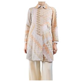 Missoni Orange lurex coat - size UK 8 Orange
