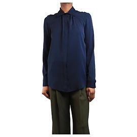 The row Navy Button-Down Bluse - Größe XS Marineblau