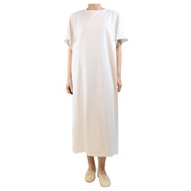 The row Vestido camiseta de algodón blanco - talla M Blanco