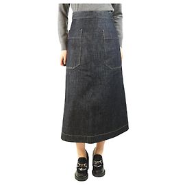 Studio Nicholson Gonna in denim blu - taglia UK 10 Blu