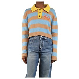 Autre Marque Pull polo rayé multicolore - taille XS Multicolore