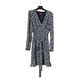 Robe Hugo Boss Multicolore Polyester Taille 36 Multicolore