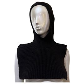 Sciarpa Soeur in Lana Merino Marrone con Collo Alto Marrone