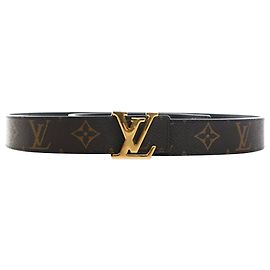 Louis Vuitton Brown Monogram Initiales Reversible Belt Brown