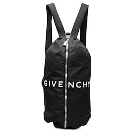 Givenchy Black Nylon G Zip Duffle Backpack Black