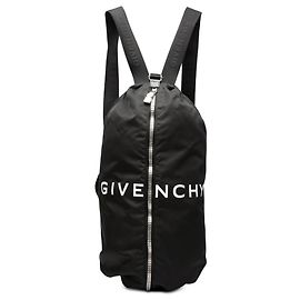 Givenchy Schwarzer Nylon G Zip Duffle Rucksack Schwarz