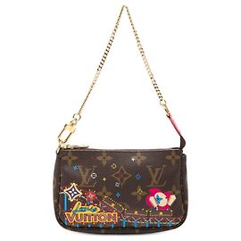 Mini Pochette Accessoires Vivienne Noël en Monogram Marron Louis Vuitton Marron