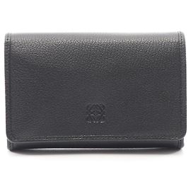 Loewe Anagram Bi-fold Wallet Black