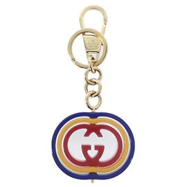 Portachiavi Gucci Oro e Multicolore Multicolore D'oro