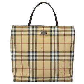 Bolsa Burberry Nova Check em lona Nova Check Bege