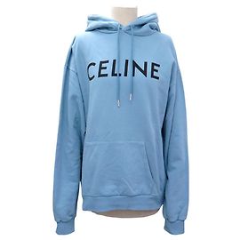 Céline NUEVO SUDADERA CELINE LOOSE 2Y321670Q L 42 ALGODÓN AZUL Azul
