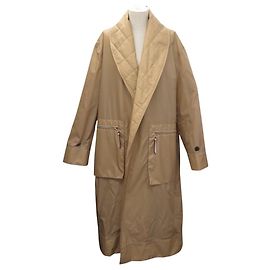ABRIGO LOEWE IMPERMEABLE TRENCH CUELLO ACOLCHADO M 40 OVERSIZE BEIGE Beige