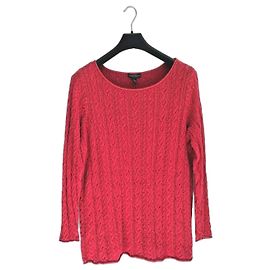 Ralph Lauren Roter Kabelstrickpullover Lauren Jeans Co. Rot
