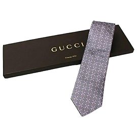 Gucci silk tie for men Purple
