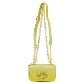 Borsa a Spalla Caro Micro Christian Dior Giallo