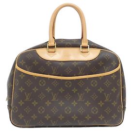 Sac à main Bowling Vanity Monogram Louis Vuitton Marron