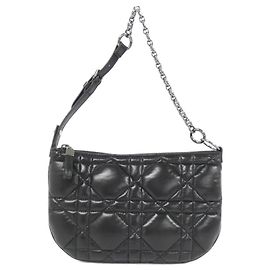 Borsa a Spalla Caro Tulipano Christian Dior Nero