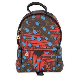 Louis Vuitton Monogram Jungle Dot Palm Springs PM Rucksack, Handtasche, Schwarz, Monogramm, LOUIS VUITTON Schwarz