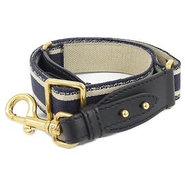 Dior Blue Leather and Canvas Strap Blue