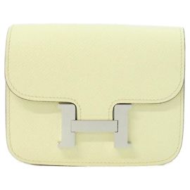 Hermès Hermes Constance Slim Geldbörse Gelb