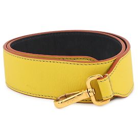 FENDI Schultergurt aus Leder Gelb