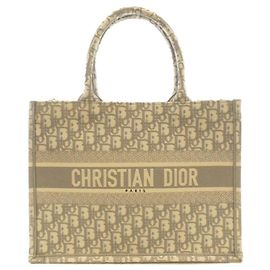Bolsa Tote Medium Book Oblique Christian Dior Marrom
