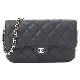 Chanel Timeless Classic Line Phone Case Black
