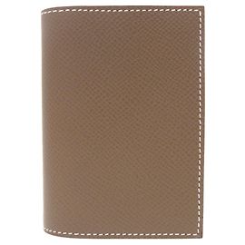 Funda de Agenda Hermès PM en Cuero Epsom con Sello W () HERMES Castaño