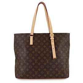 Borsa Louis Vuitton Monogram Mezzo Tote, Marrone, Finiture dorate, Blocco RFID Marrone