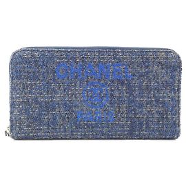 Chanel Deauville Wallet Navy blue