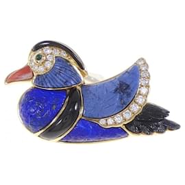 Broche de pedras coloridas Van Cleef & Arpels Amarelo