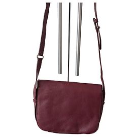 Borsa a tracolla Cartier in pelle rosso scuro Bordò